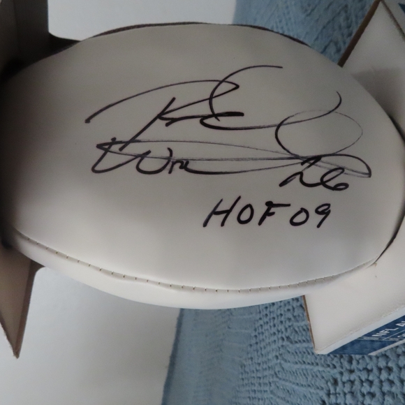 Wilson NFL Autograph Football White Panel The Duke rod woodson signed HOF09 - Picture 2 of 4